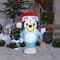 3.5ft. Airblown® Inflatable Christmas Bluey in Santa Hat